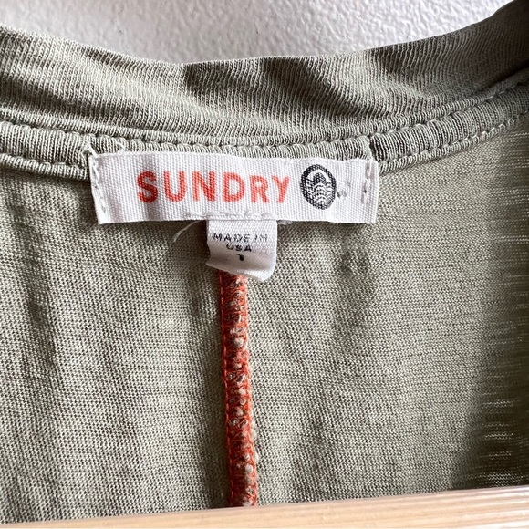 Anthropologie Sundry Womens Green "Forever and ever" Tank Top Size Small - Picture 3 of 5